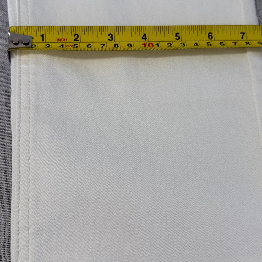 Diane Gilman DG2 Cropped Stretch White Denim Jeans Women's SZ12P. - Picture 14 of 14